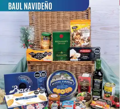 Ancheta navideña armada a mano en el taller de Anchetas de Navidad en Bogotá