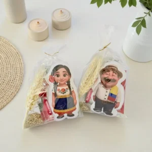 Muñeco de año viejo pequeño Clásico en bolsita con espigas, lentejas y alcohol, $16.500 por unidad
